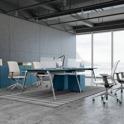 MAC - Workstation 4 Persons & Drawers