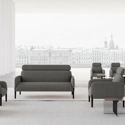 Carney High Back Grey