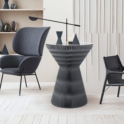 Cardboard Table Small Grey